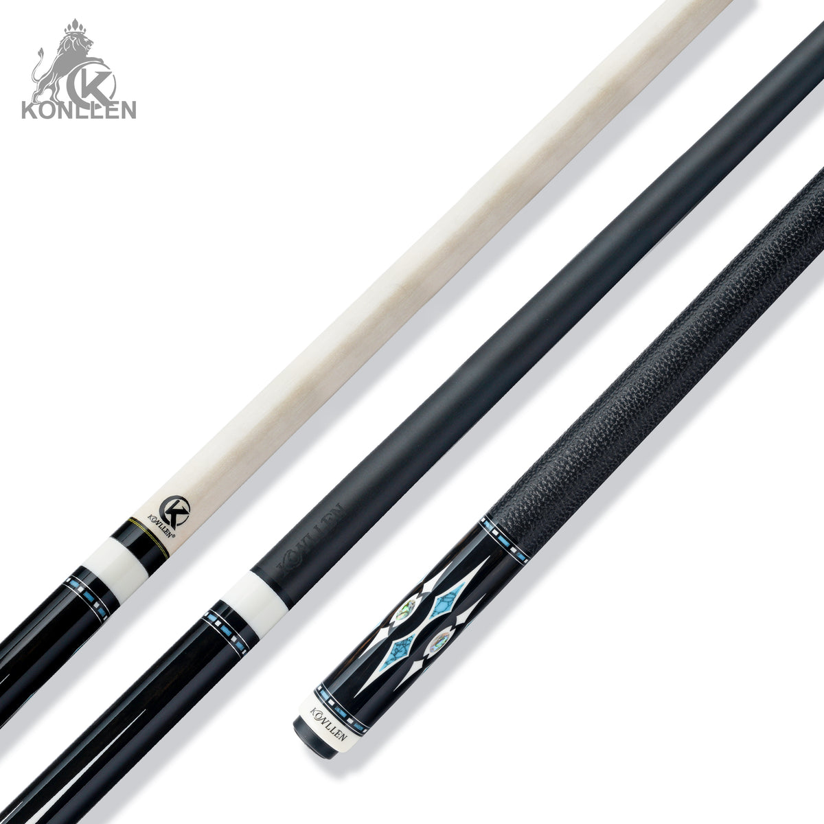 KONLLEN AK75-002F- Handmade Inlay -Carbon Shaft + Carbon Tube Inside Maple Shaft - 12.5mm