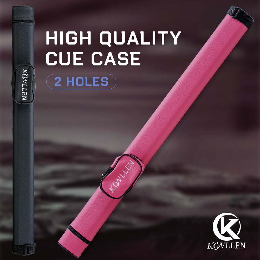KONLLEN PU Pink / Black Hard Case - 1 Butt x 1 Shaft
