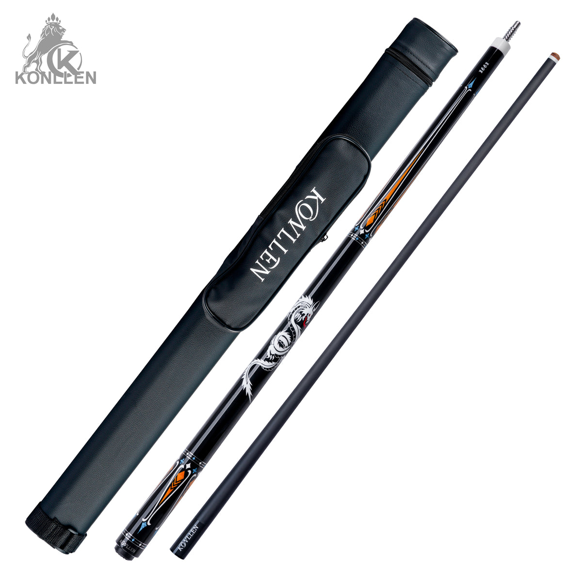 KONLLEN 2.0 AK-10YF Low Deflection Carbon Fiber Pool Cue with ProTaper Shaft