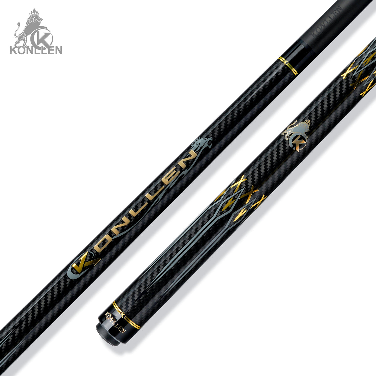 KONLLEN 2.0 AK-3K Low Deflection Carbon Fiber Pool Cue with ProTaper Shaft