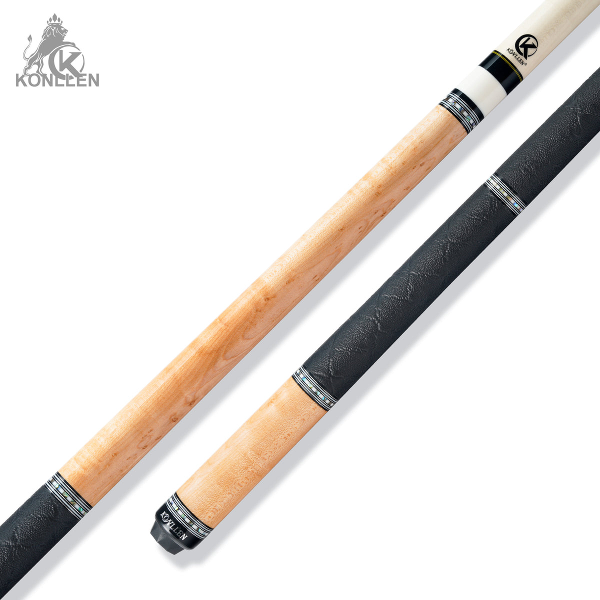 KONLLEN AXA-N1F Low Deflection Pool Cue Bird’s Eye Maple Handmade Inlay - 12.5mm