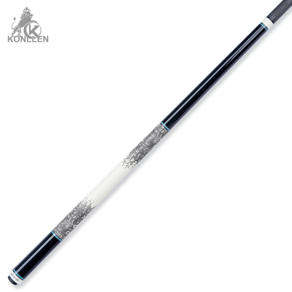 KONLLEN 2.0 Lanting-02 Low Deflection Carbon Fiber Pool Cue Ebony Handmade Inlay - 11.8mm / 12.5mm