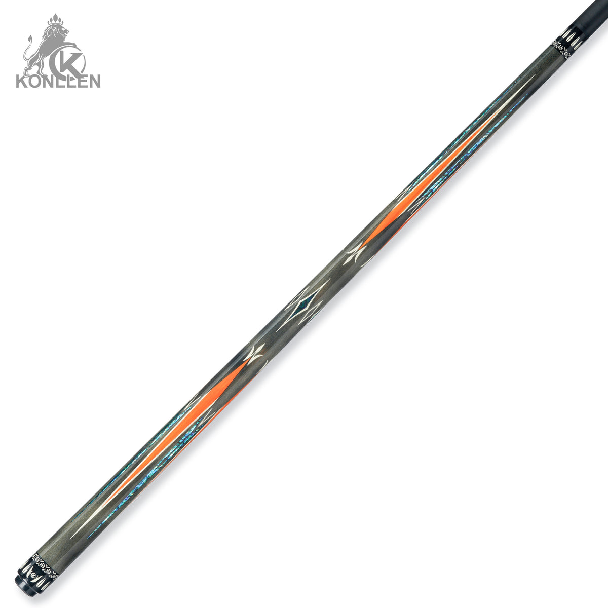 KONLLEN Lucent Low Deflection Carbon Fiber Pool Cue with CFX ProTaper Shaft - 12.4mm