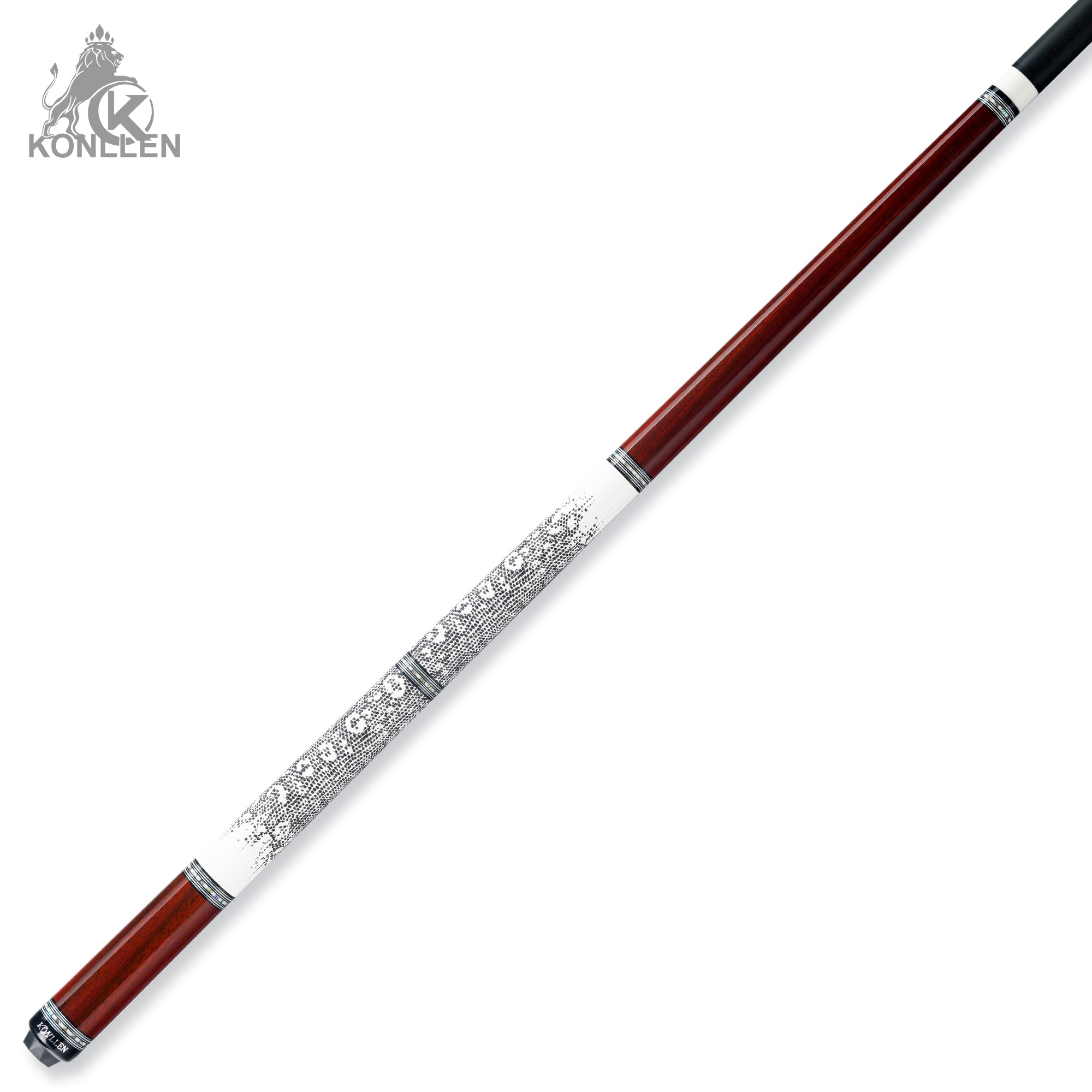 KONLLEN AXA-P2F Low Deflection Pool Cue Purpleheart Wood Handmade Inlay - 12.5mm
