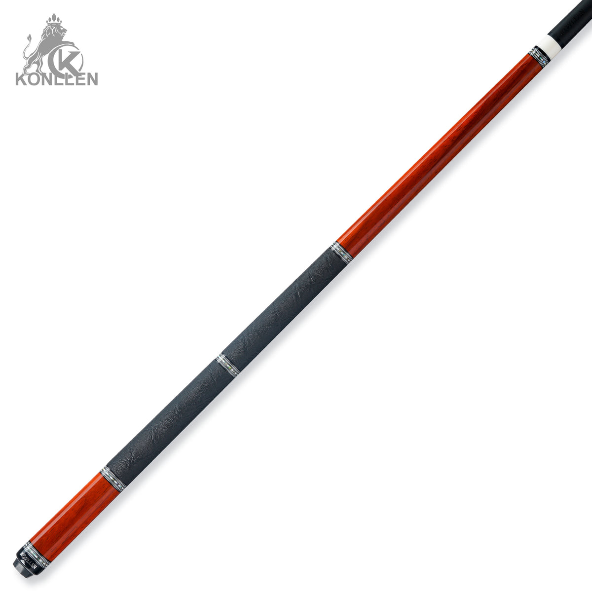 KONLLEN AXA-R1F Low Deflection Pool Cue Redrose Wood Handmade Inlay - 12.5mm