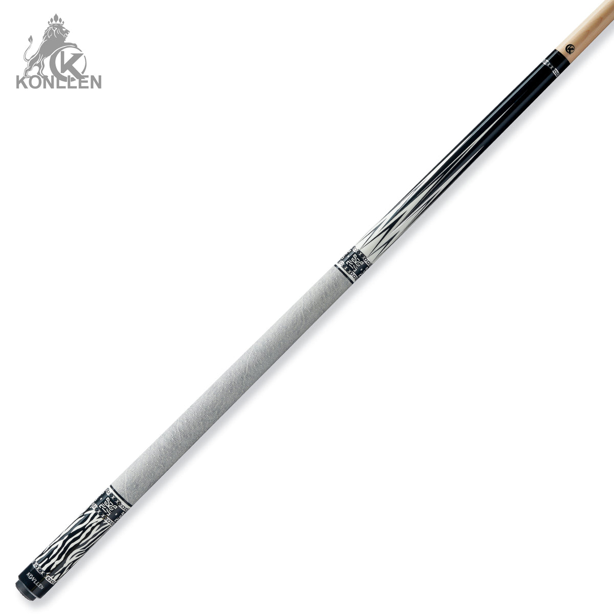 KONLLEN Inkstone Low Deflection Maple Pool Cue With 30cm Carbon Tube - 11.8mm / 12.5mm
