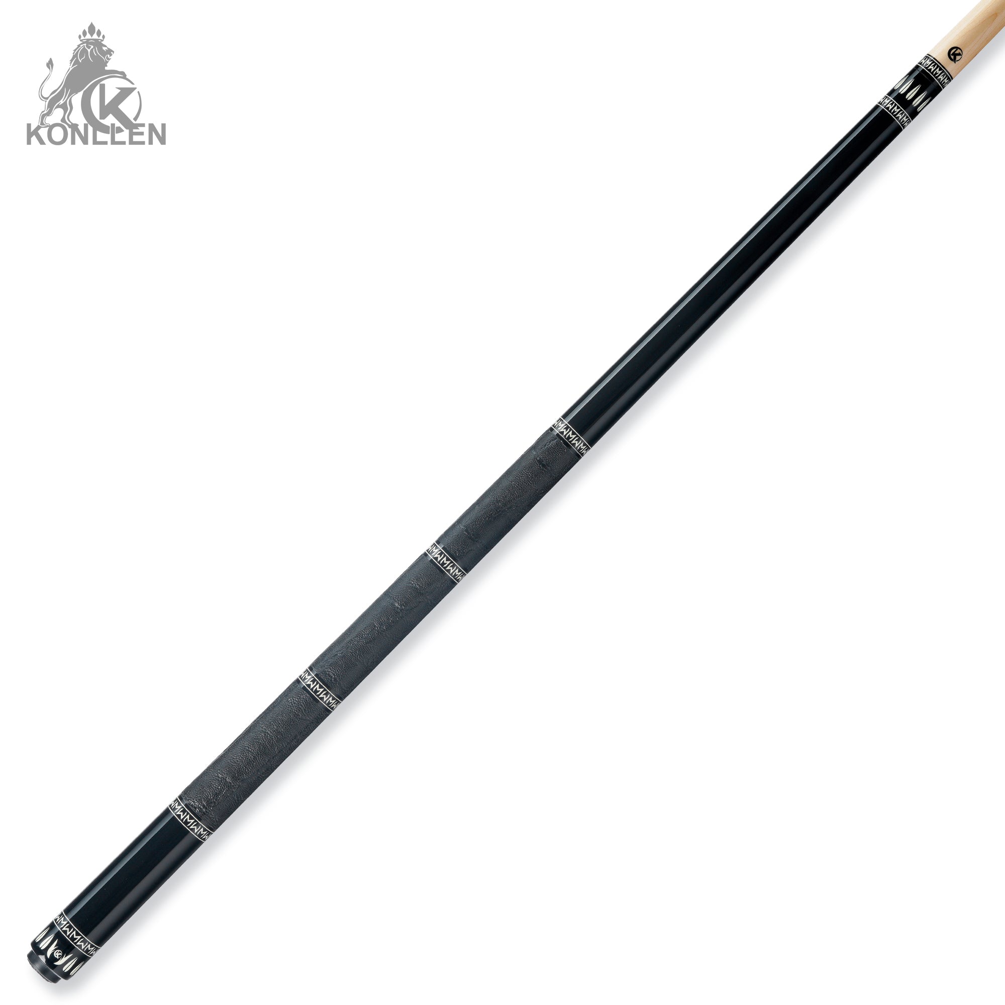 KONLLEN Eclipse Low Deflection Maple Pool Cue With 30cm Carbon Tube - 12mm