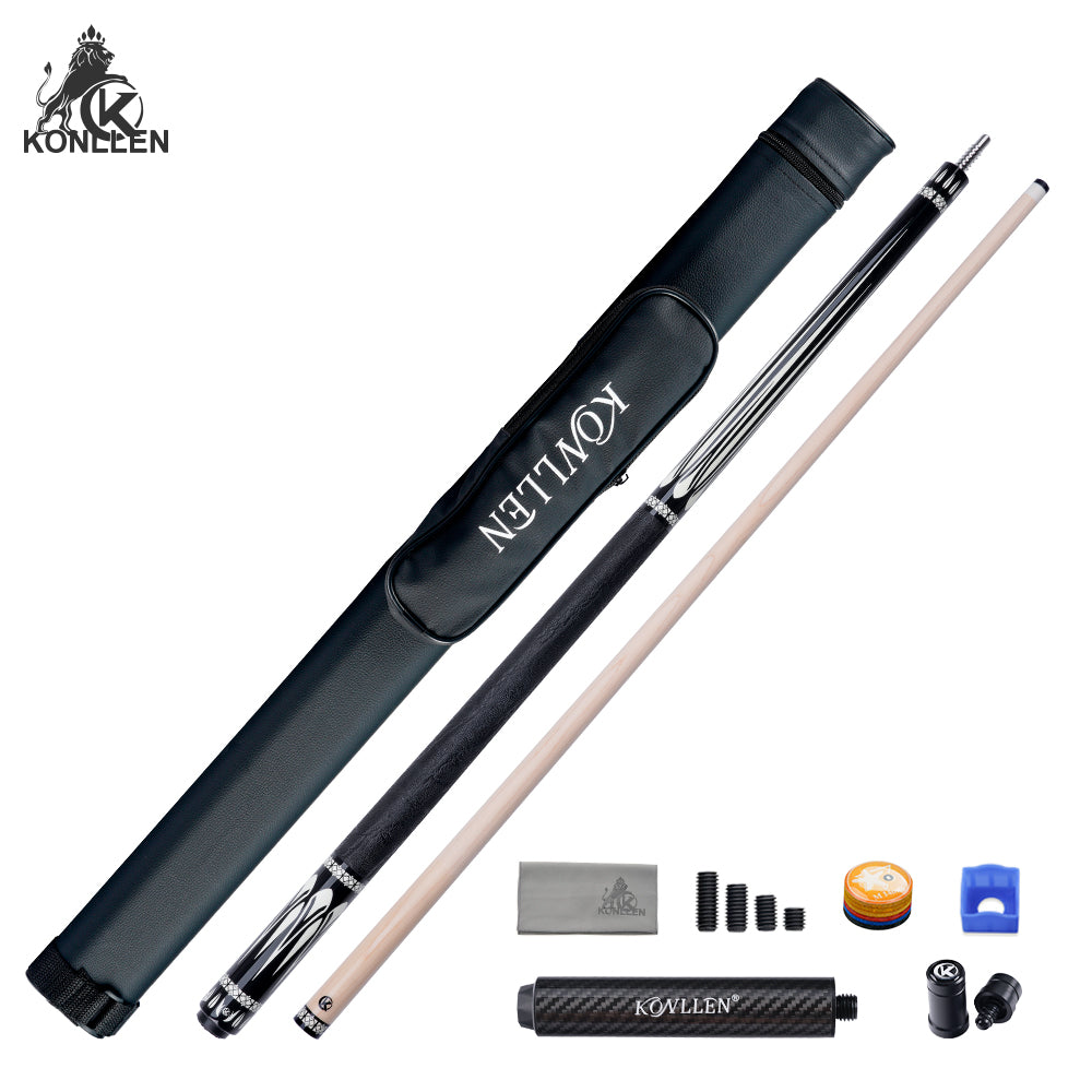 KONLLEN Voyage Low Deflection Maple Pool Cue - 12mm