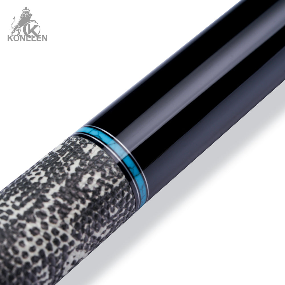 KONLLEN 2.0 Lanting-02 Low Deflection Carbon Fiber Pool Cue Ebony Handmade Inlay - 11.8mm / 12.5mm