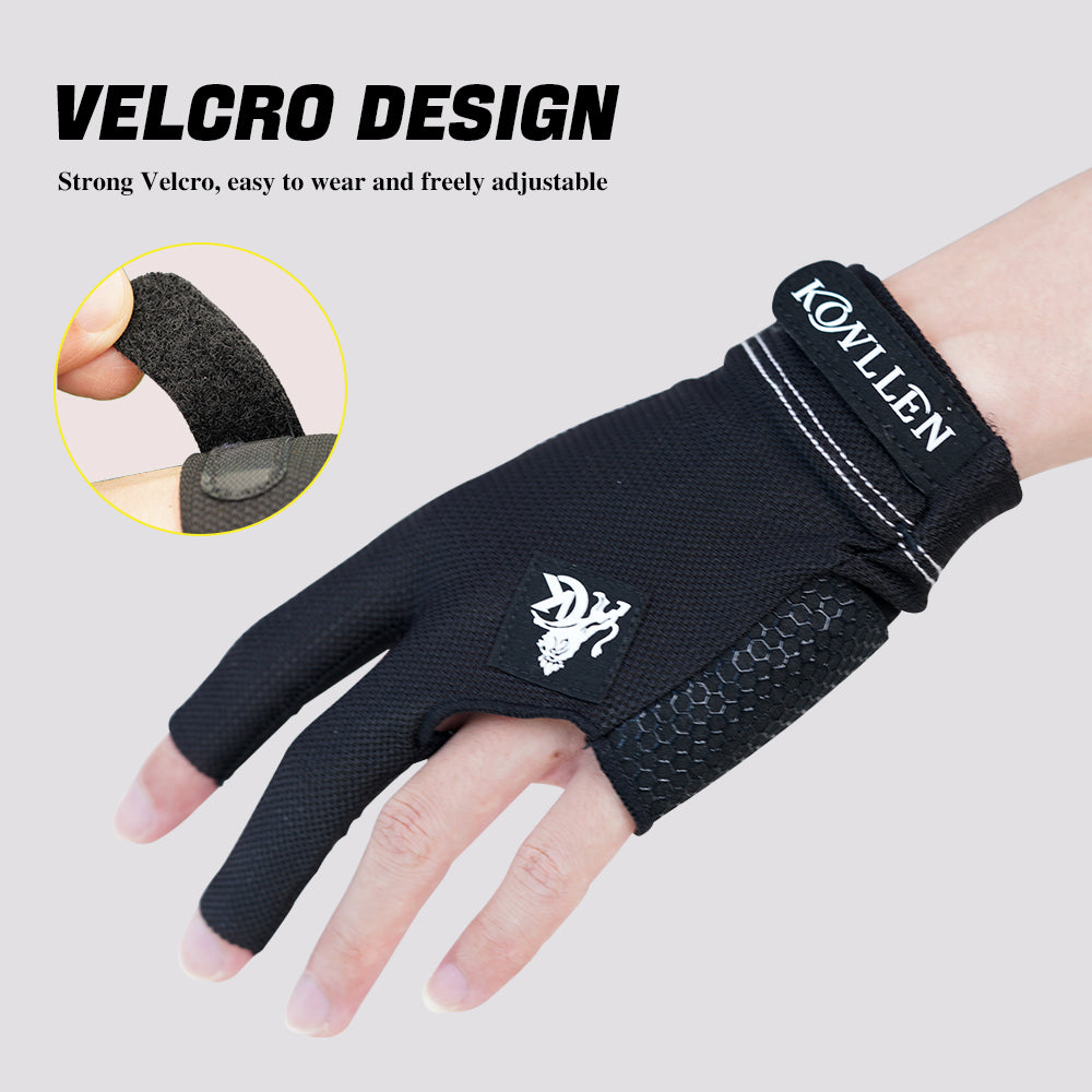 KONLLEN Billiards Gloves for Left Hand/Right Hand L/XL - 03 spandex series