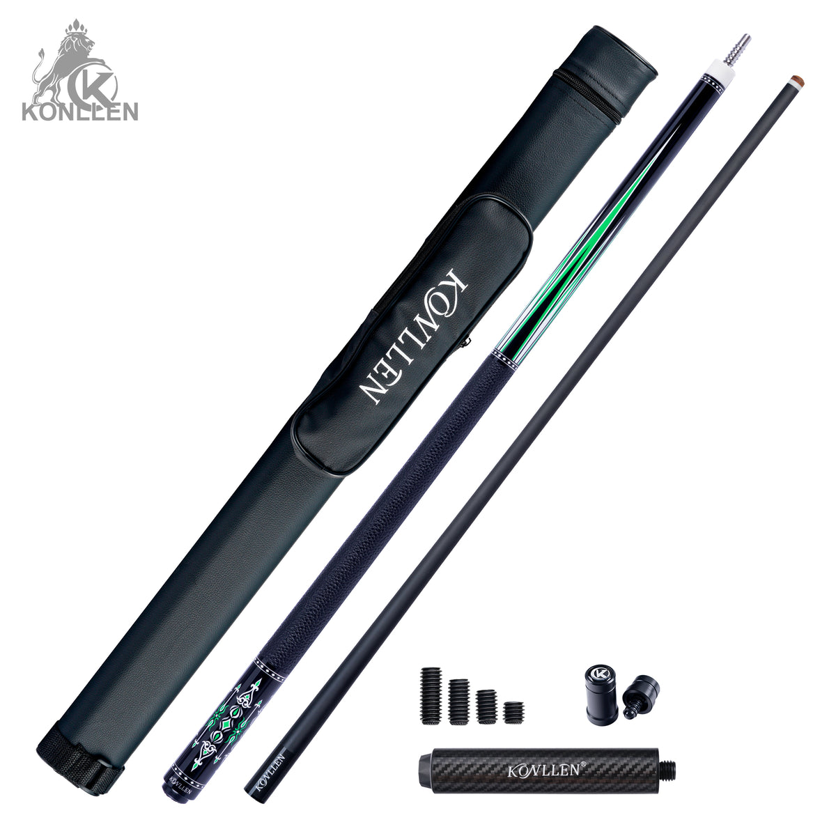 KONLLEN 2.0 Mistral Low Deflection Carbon Fiber Pool Cue with ProTaper Shaft