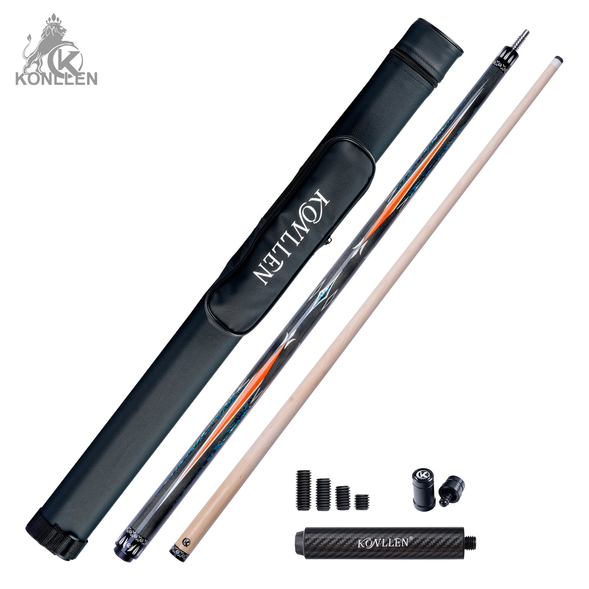 KONLLEN Lucent Low Deflection Maple Pool Cue - 12mm