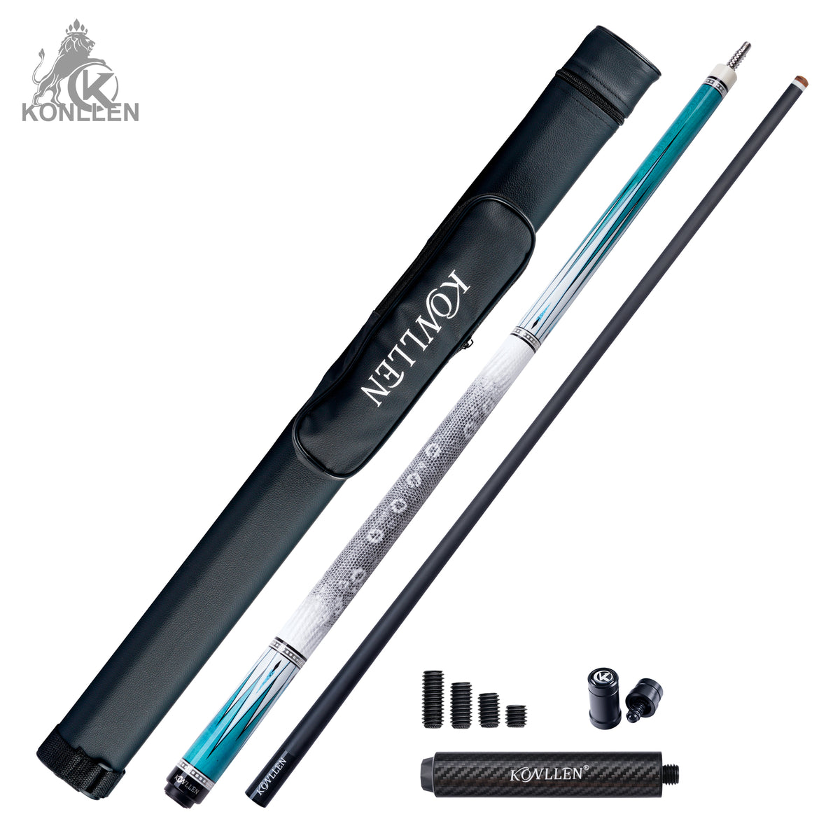 KONLLEN 2.0 Alba Low Deflection Carbon Fiber Pool Cue with ProTaper Shaft