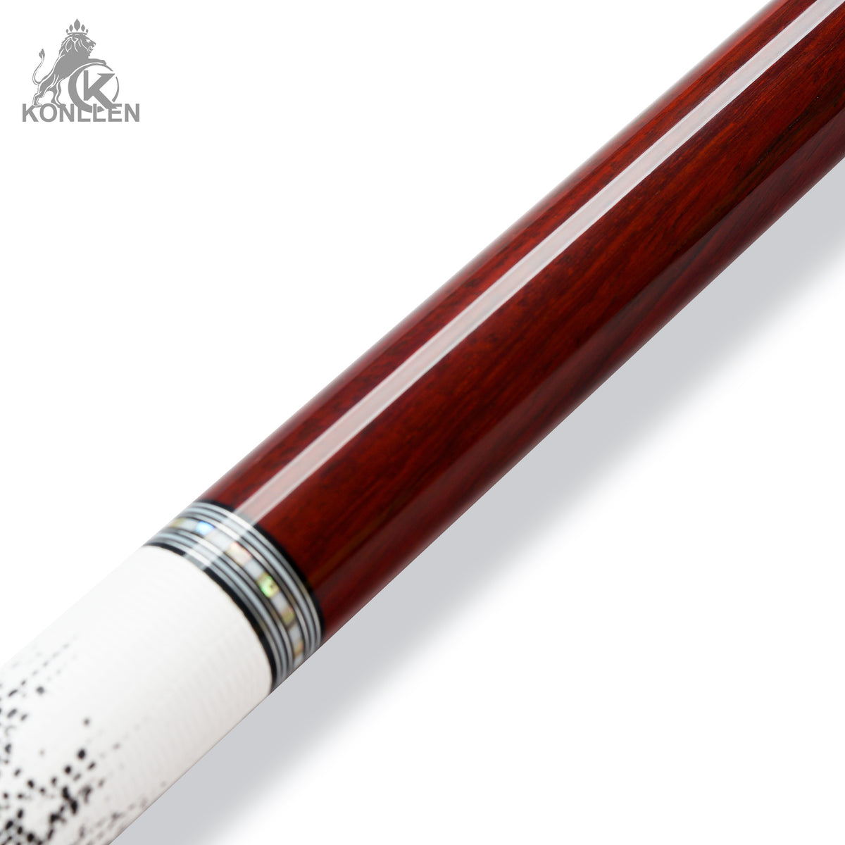 KONLLEN AXA-P2F Low Deflection Pool Cue Purpleheart Wood Handmade Inlay - 12.5mm