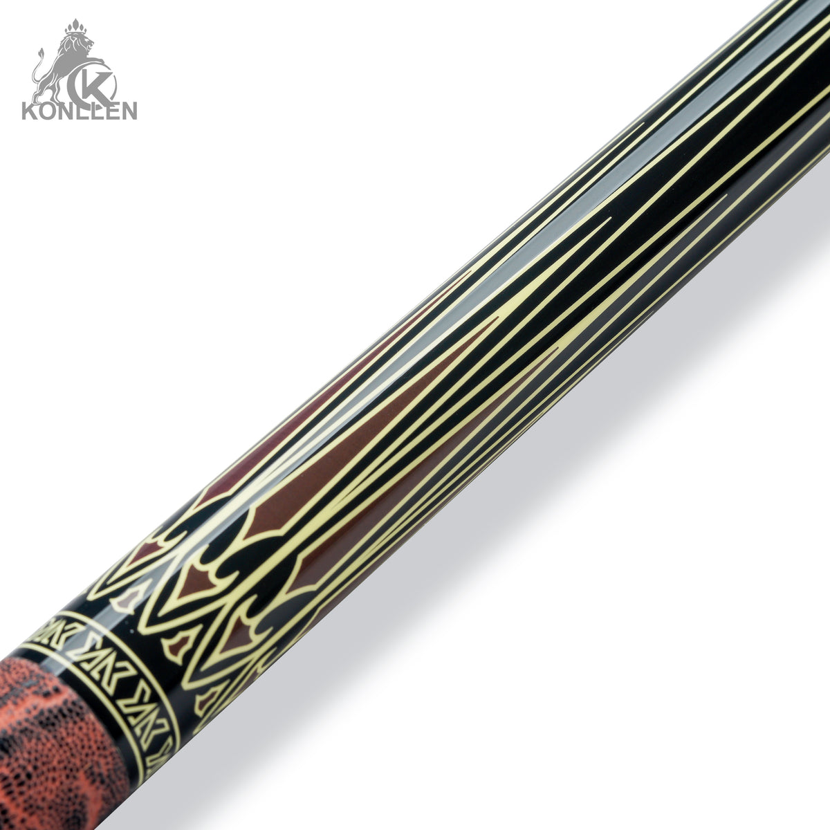 KONLLEN Axiom Low Deflection Maple Pool Cue With 30cm Carbon Tube - 12mm