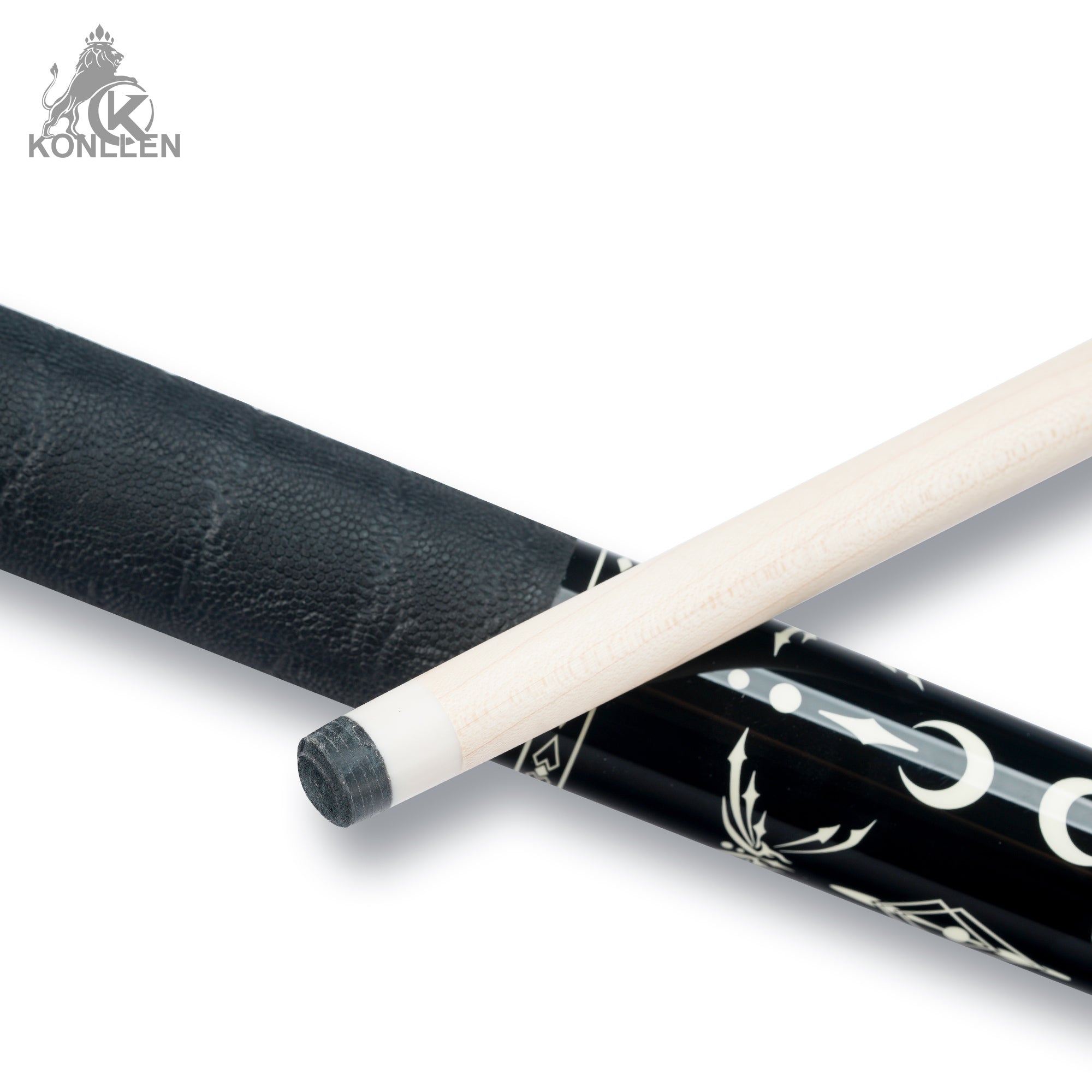 KONLLEN Astra Low Deflection Maple Pool Cue With 30cm Carbon Tube - 12mm