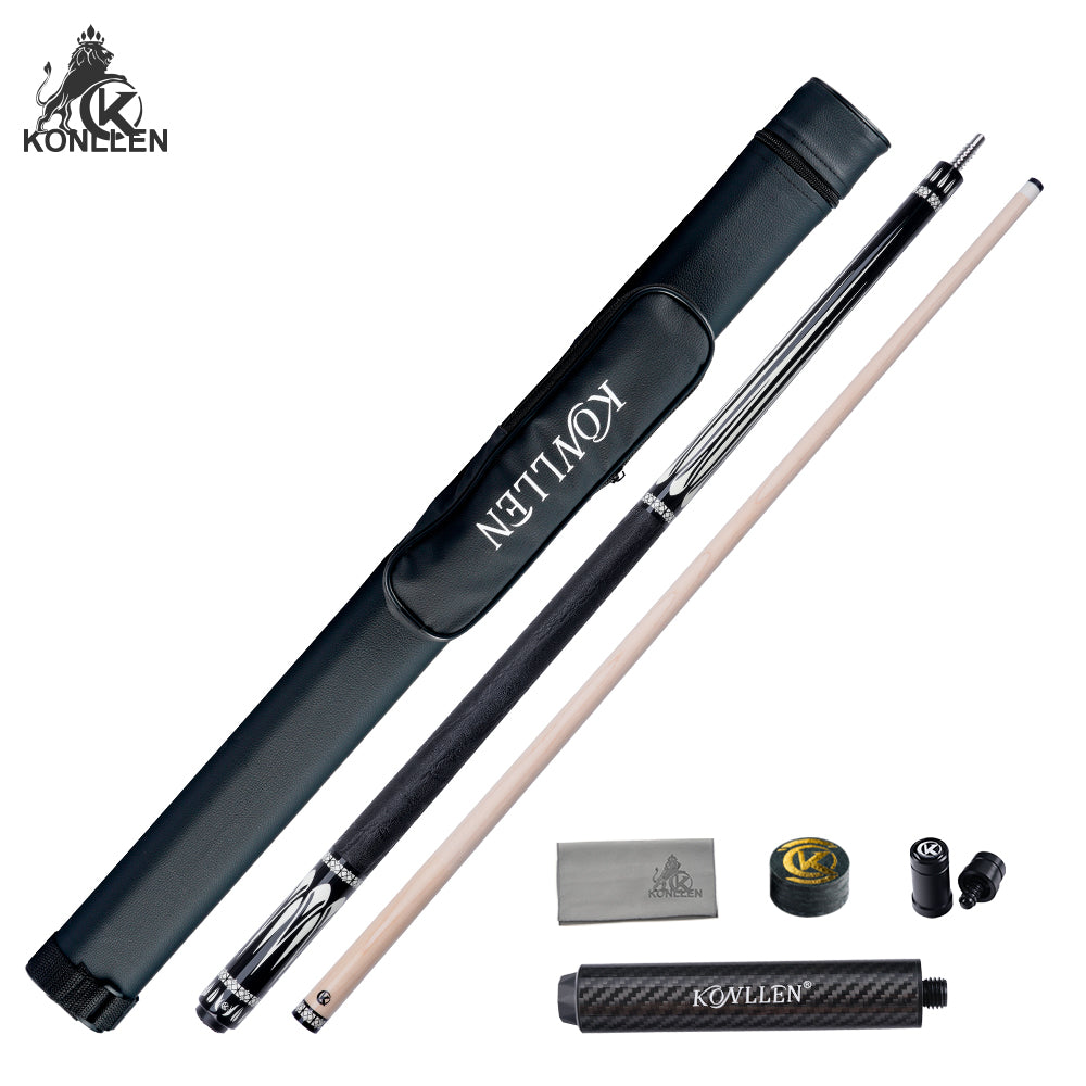 KONLLEN Voyage Low Deflection Maple Pool Cue - 12mm