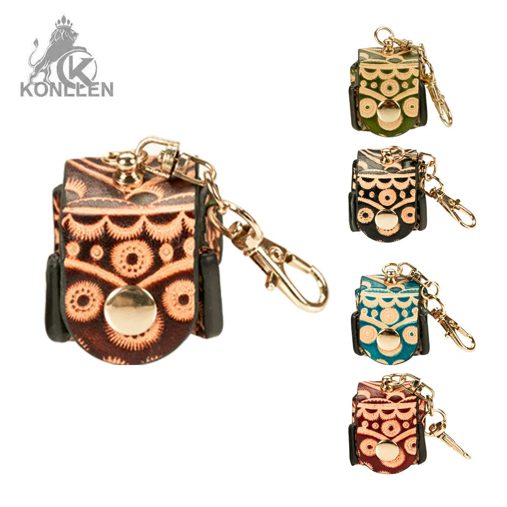 Konllen Leather Engraved Chalk Bag