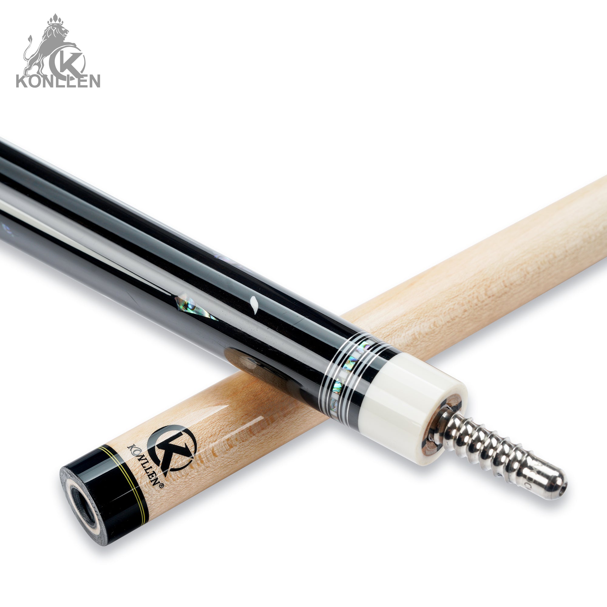 KONLLEN AK-KB-Pink Low Deflection Carbon-tube Maple Pool Cue - 12.5mm