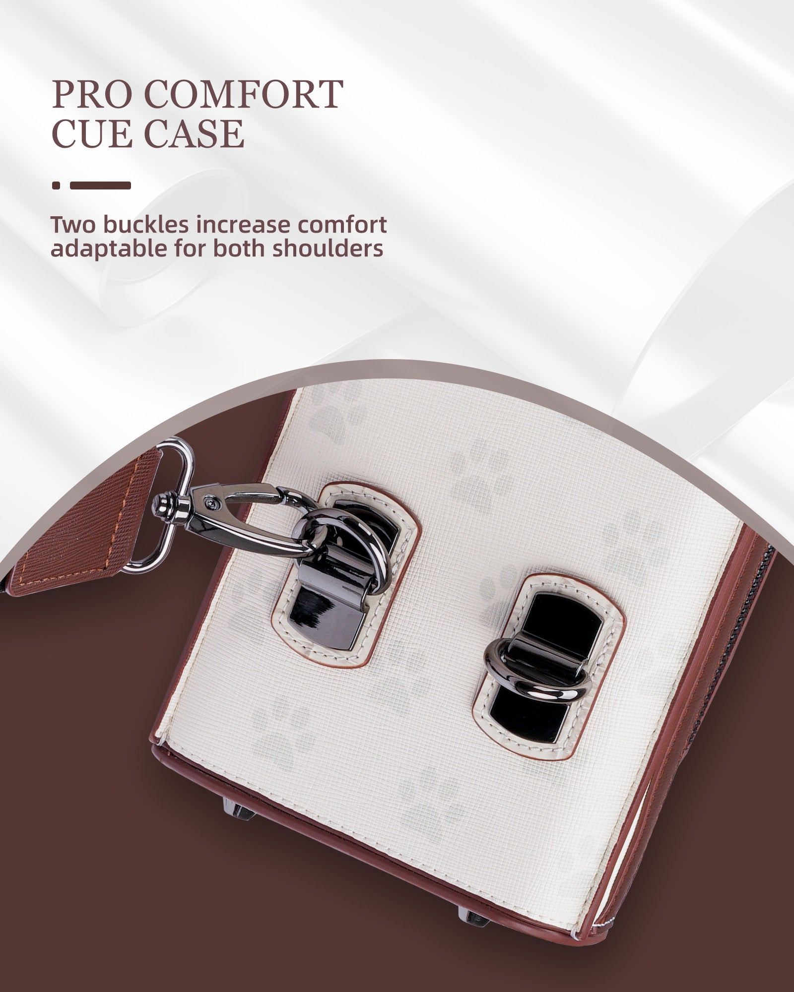 KONLLEN VintageLine Series 2x4 Pool Cue Case – 2 Butts & 4 Shafts
