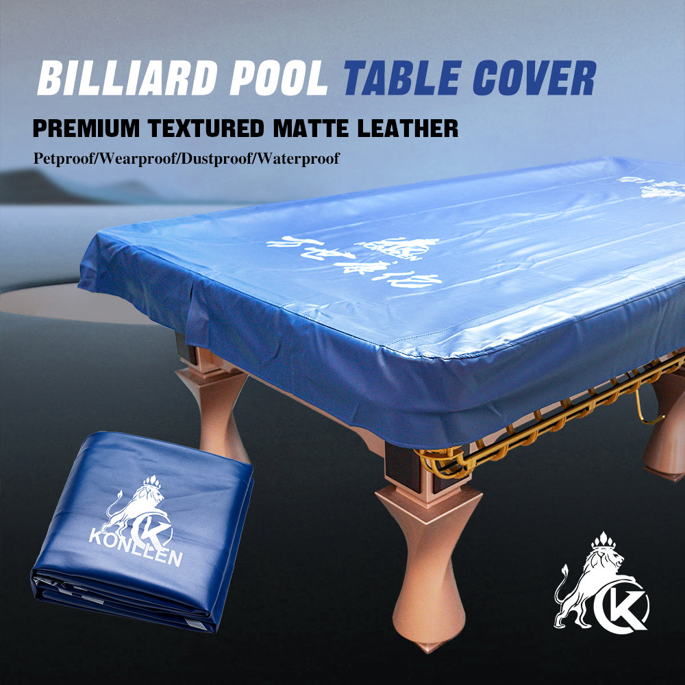 KONLLEN Heavy Duty Leatherette Billiard Pool Table Cover( Chinese 8 )