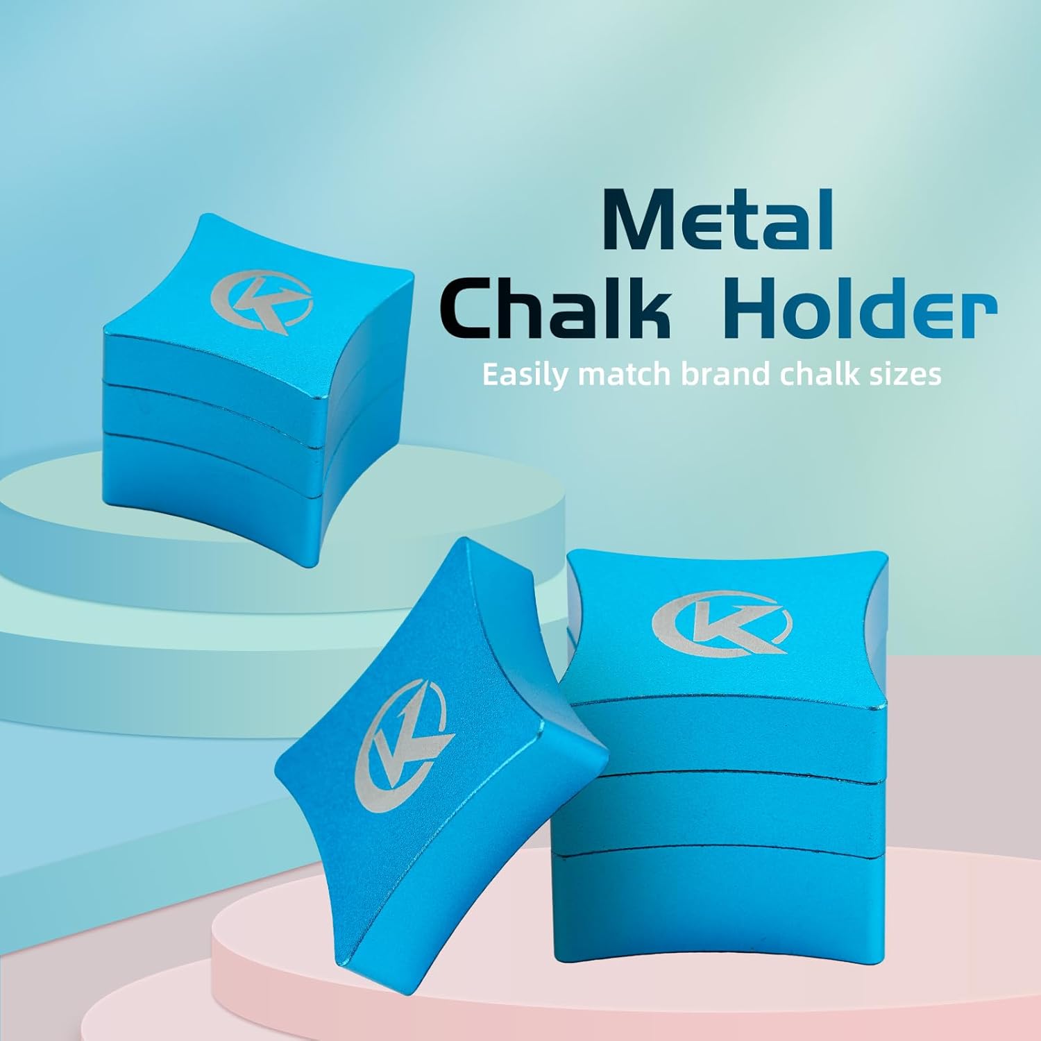 KONLLEN Chalk Holder Quadrilateral Blue