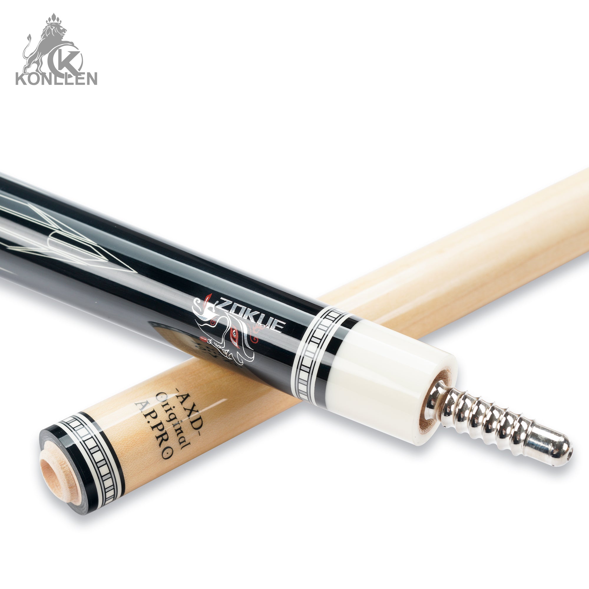 KONLLEN Dragon-03 Maple Pool Cue - 10.5mm / 11.5mm / 12.2mm