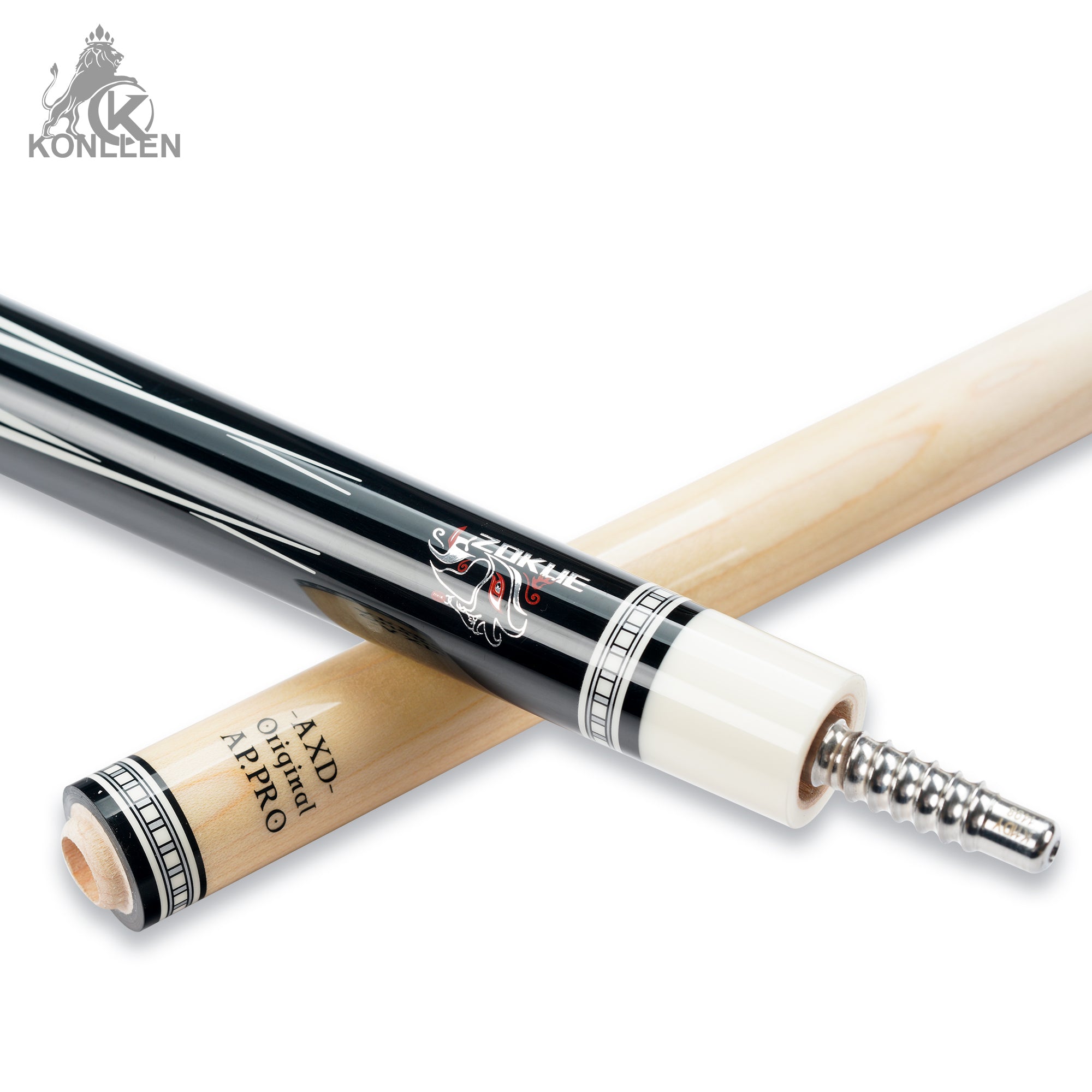 KONLLEN Dragon-02 Maple Pool Cue - 10.5mm / 11.5mm / 12.2mm