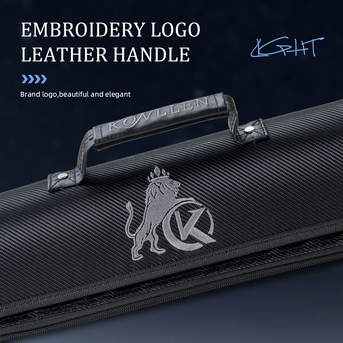 Konllen Oxford Cloth Semi - Round Hard Case - 2 Butts x 4 Shafts
