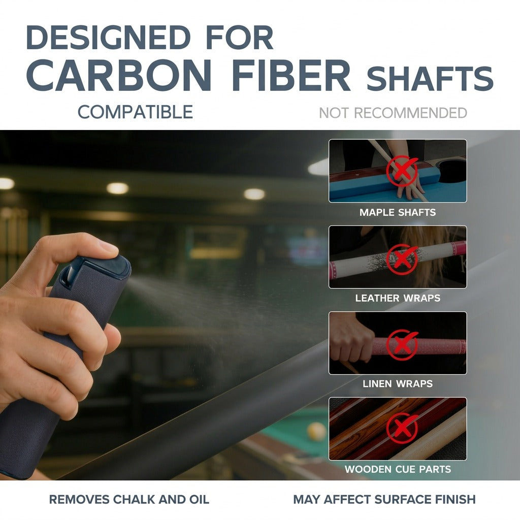 KONLLEN Carbon Fiber Pool Cue Shaft Cleaner Spray