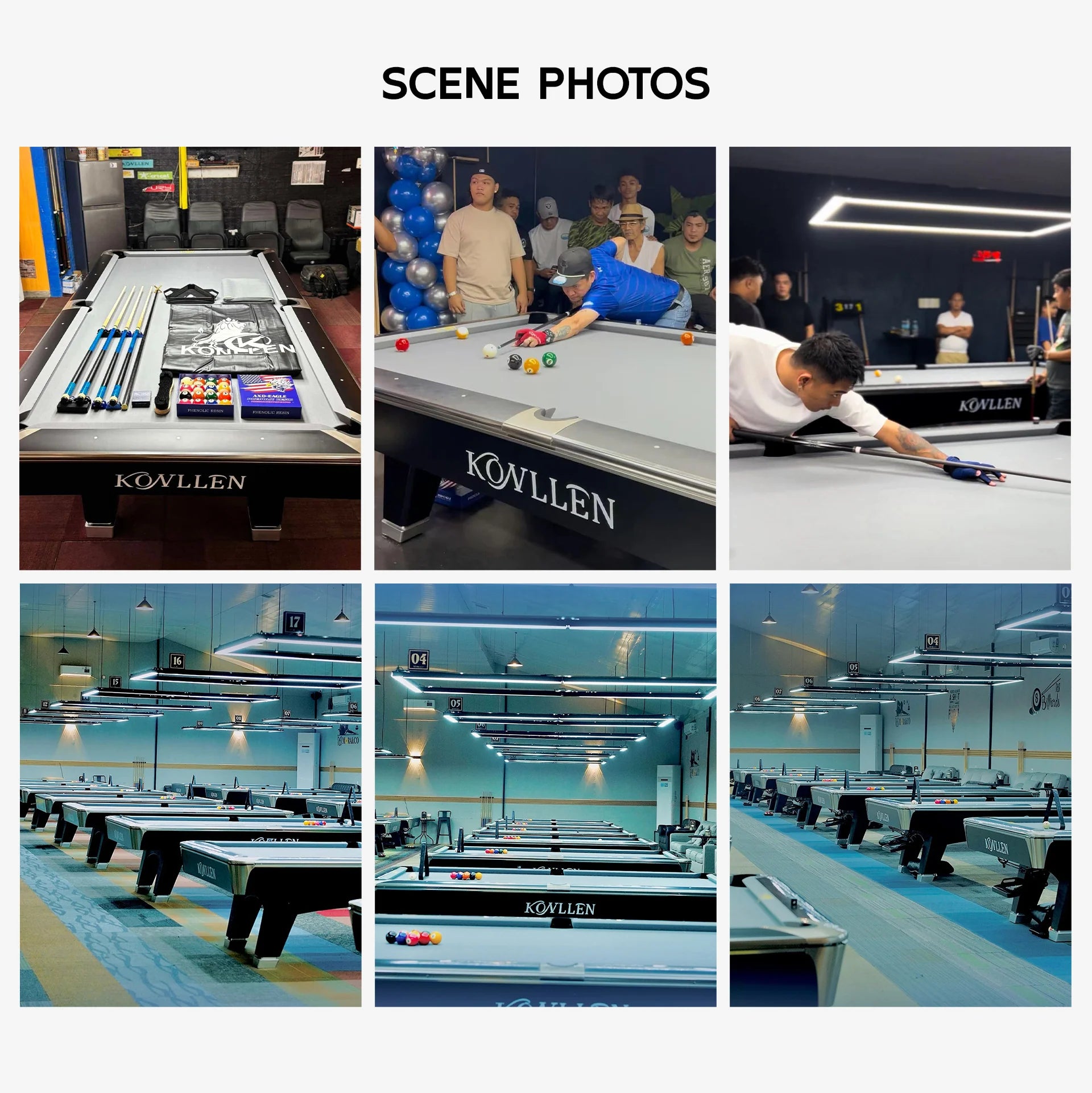 KONLLEN NOVA 9ft Billiard Pool Table, Professional Slate Bed Billiard Table for Competition & Club Use