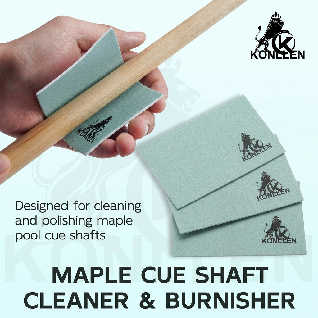 KONLLEN Pool Cue Shaft Cleaner & Burnisher – Maple Shaft Polishing