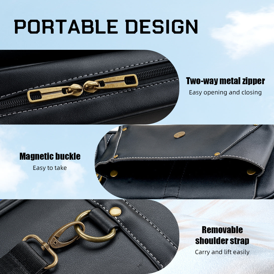KONLLEN PU Soft Case - 3 Butts x 4 Shafts