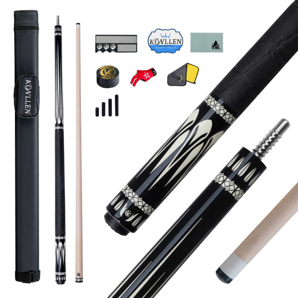KONLLEN Voyage Low Deflection Maple Pool Cue - 12mm