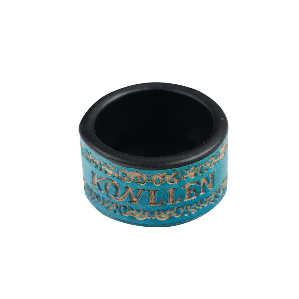 KONLLEN Single Square / Round Vegetable Tanned Leather Chalk Box