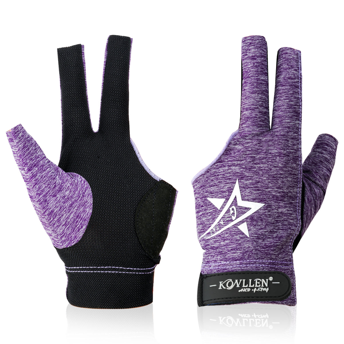 KONLLEN Billiards Gloves for Left Hand/Right Hand L/XL - 01 pure cotton series