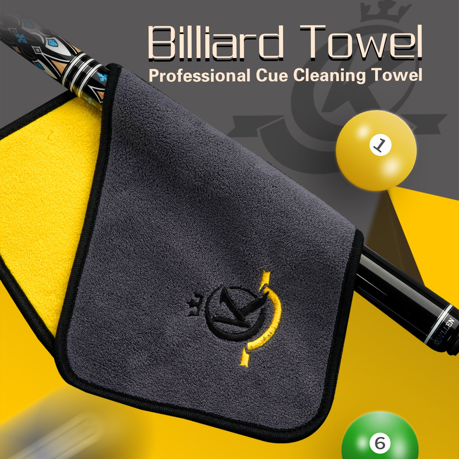 Konllen Billiards Cue Clean Towel