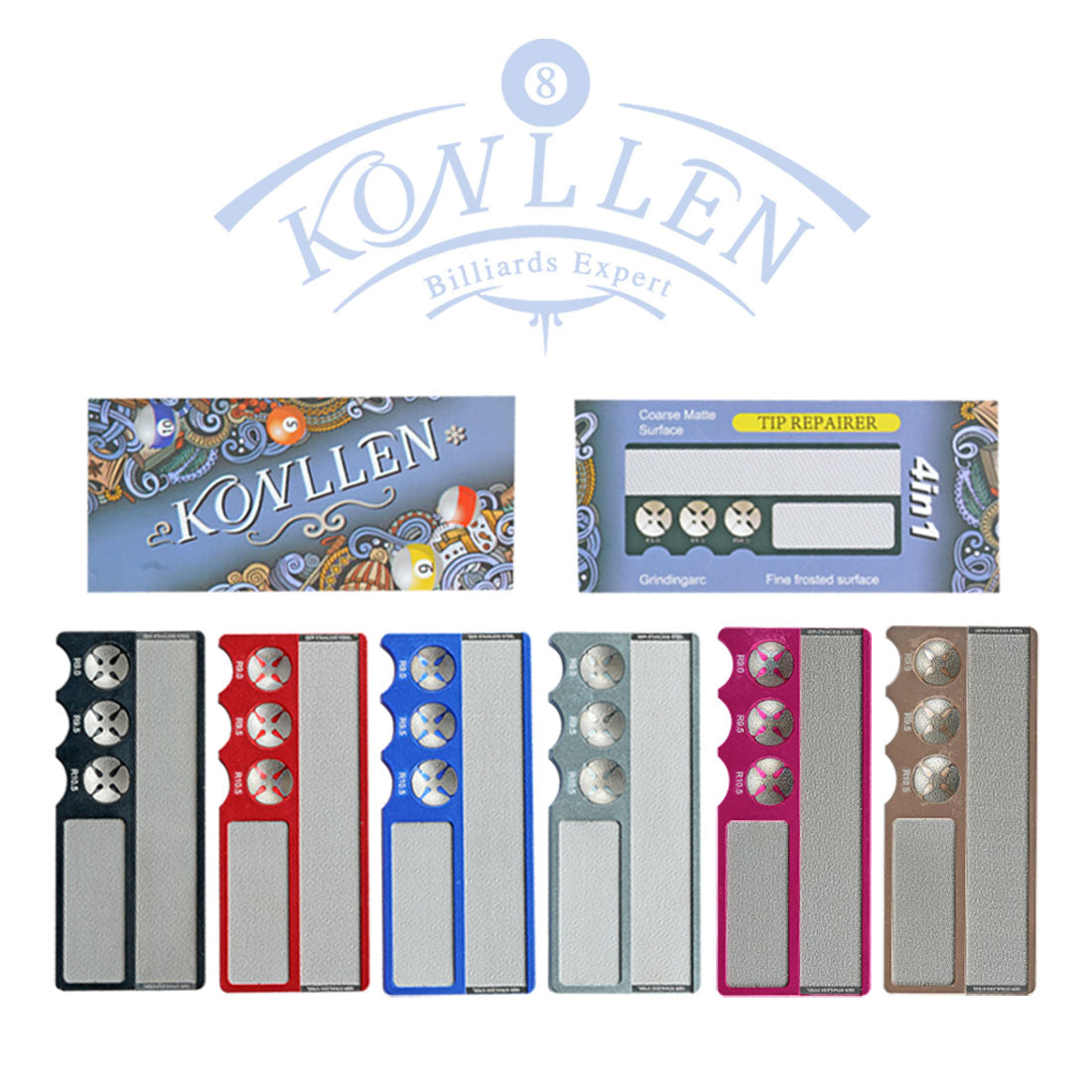 KONLLEN 4in1 Cue Tip Repair Tool
