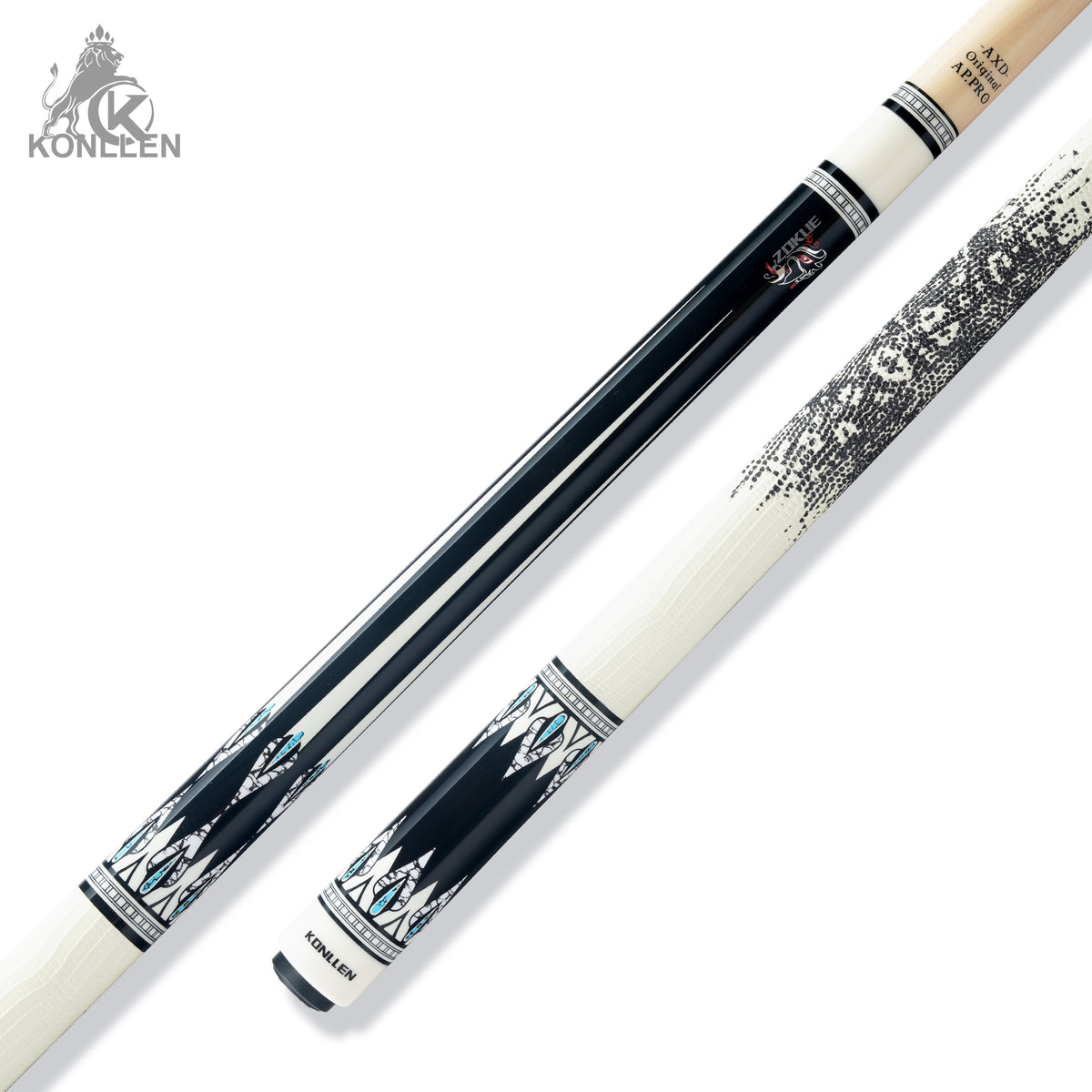 KONLLEN Dragon-01 Maple Pool Cue - 10.5mm / 11.5mm / 12.2mm