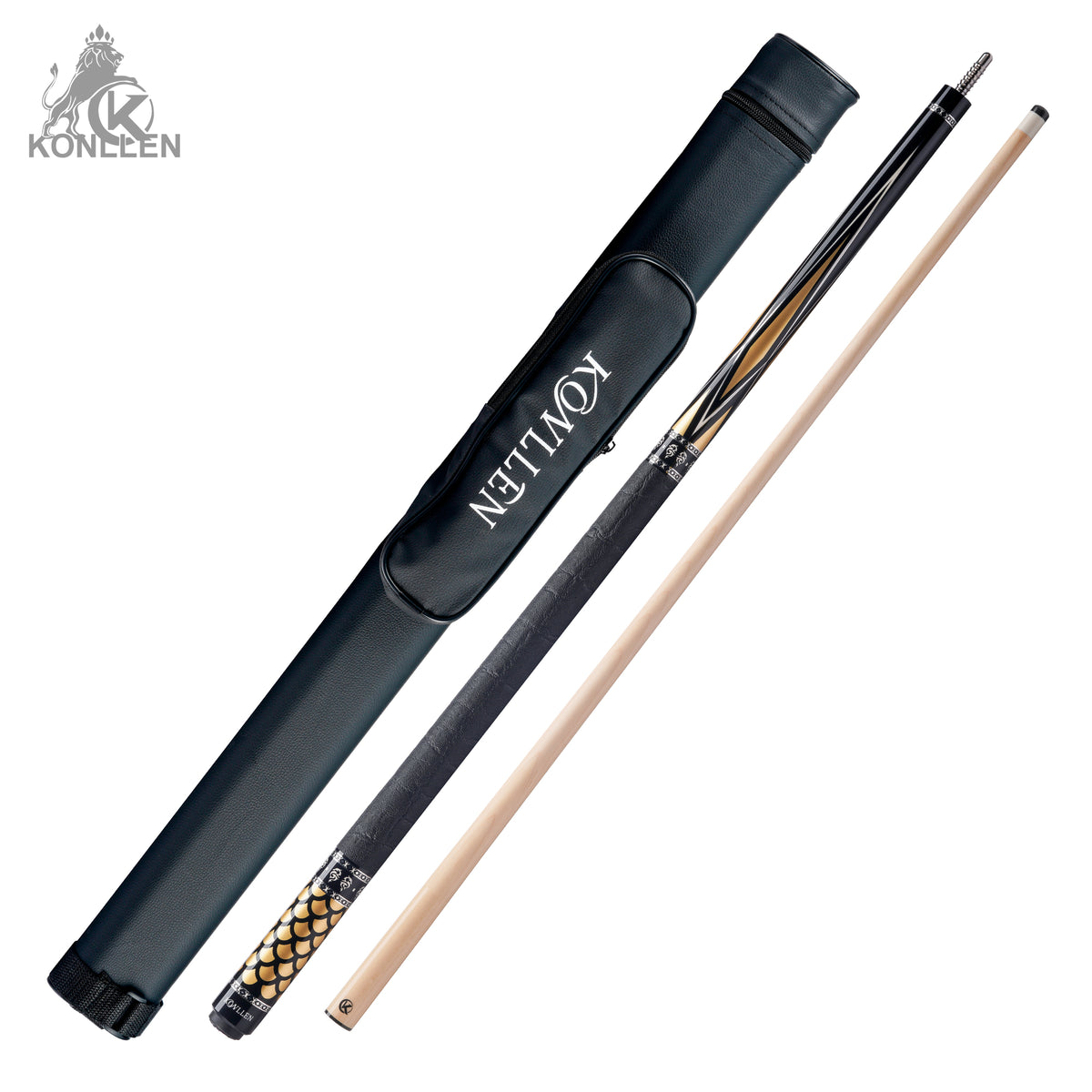 KONLLEN Aurelian Low Deflection Maple Pool Cue With 30cm Carbon Tube - 11.8mm / 12.5mm