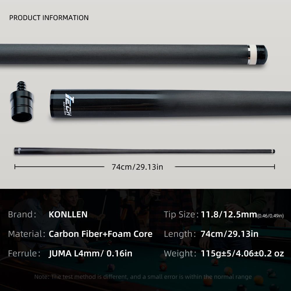 KONLLEN Carbon Fiber Shaft for Radial Joint with 11.8mm / 12.5mm Tip