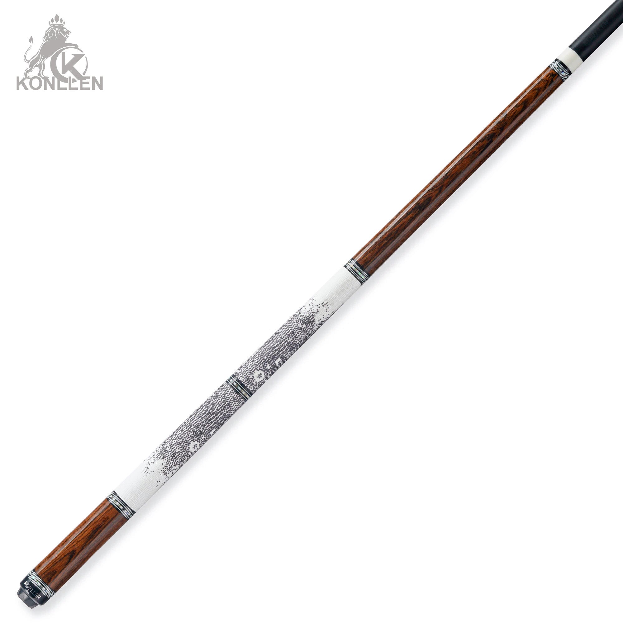 KONLLEN AXA-S2F Low Deflection Pool Cue Ghost Face Wood Handmade Inlay - 12.5mm