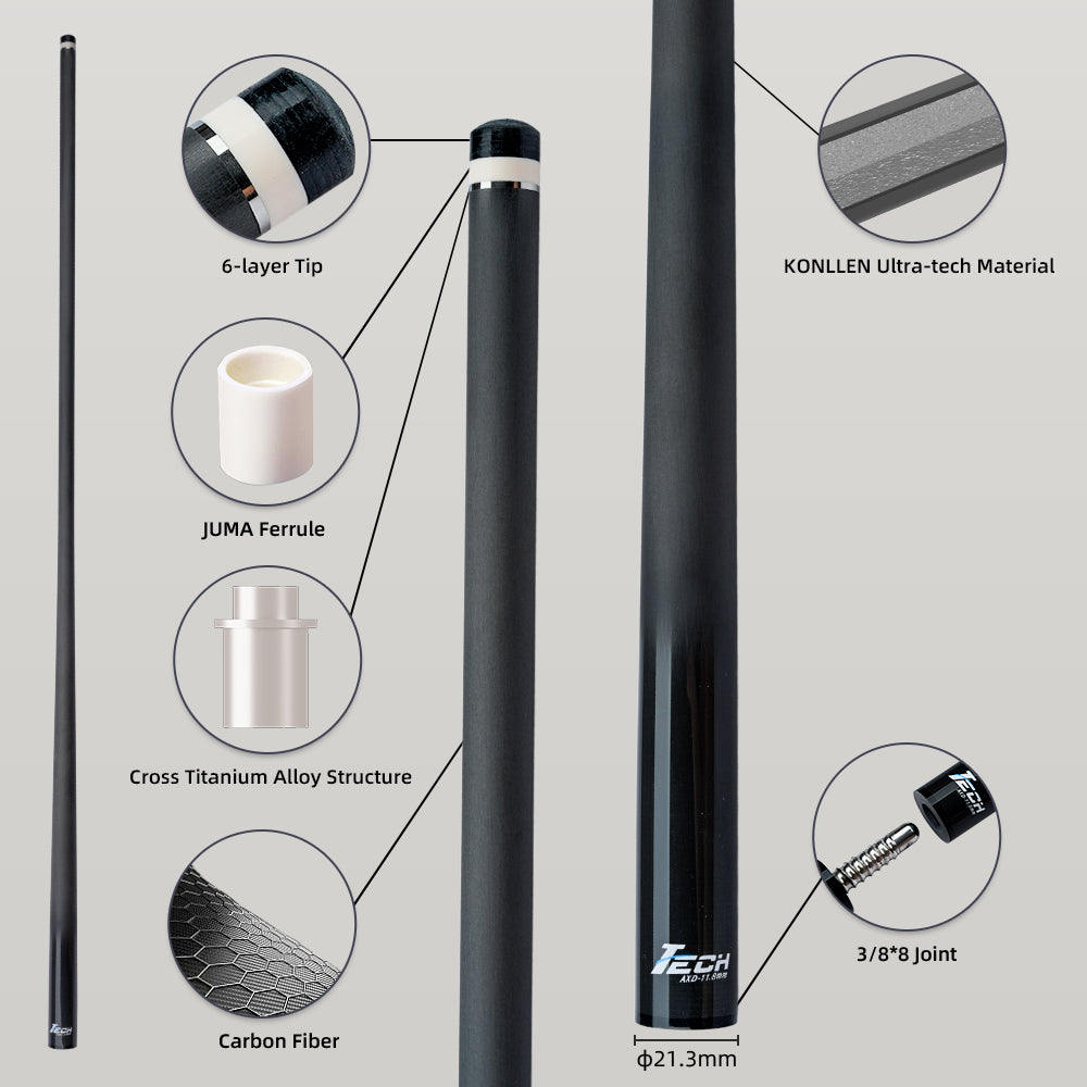 KONLLEN Carbon Fiber Shaft for Radial Joint with 11.8mm / 12.5mm Tip