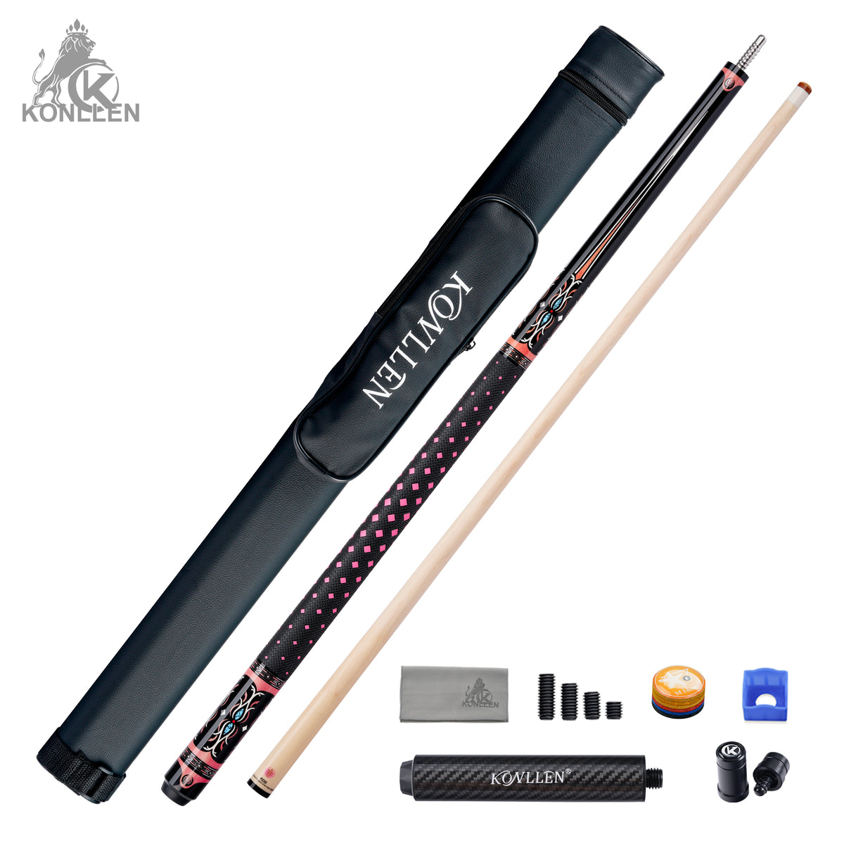 KONLLEN Lilia Low Deflection Maple Pool Cue - 12.5mm