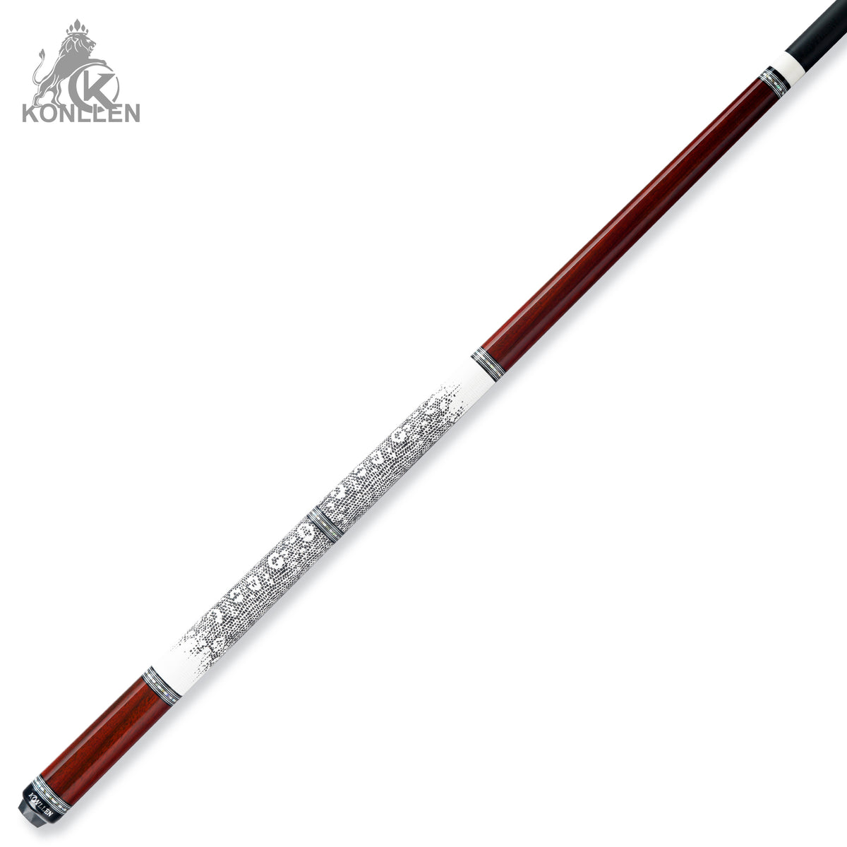 KONLLEN AXA-P2F Low Deflection Pool Cue Purpleheart Wood Handmade Inlay - 12.5mm