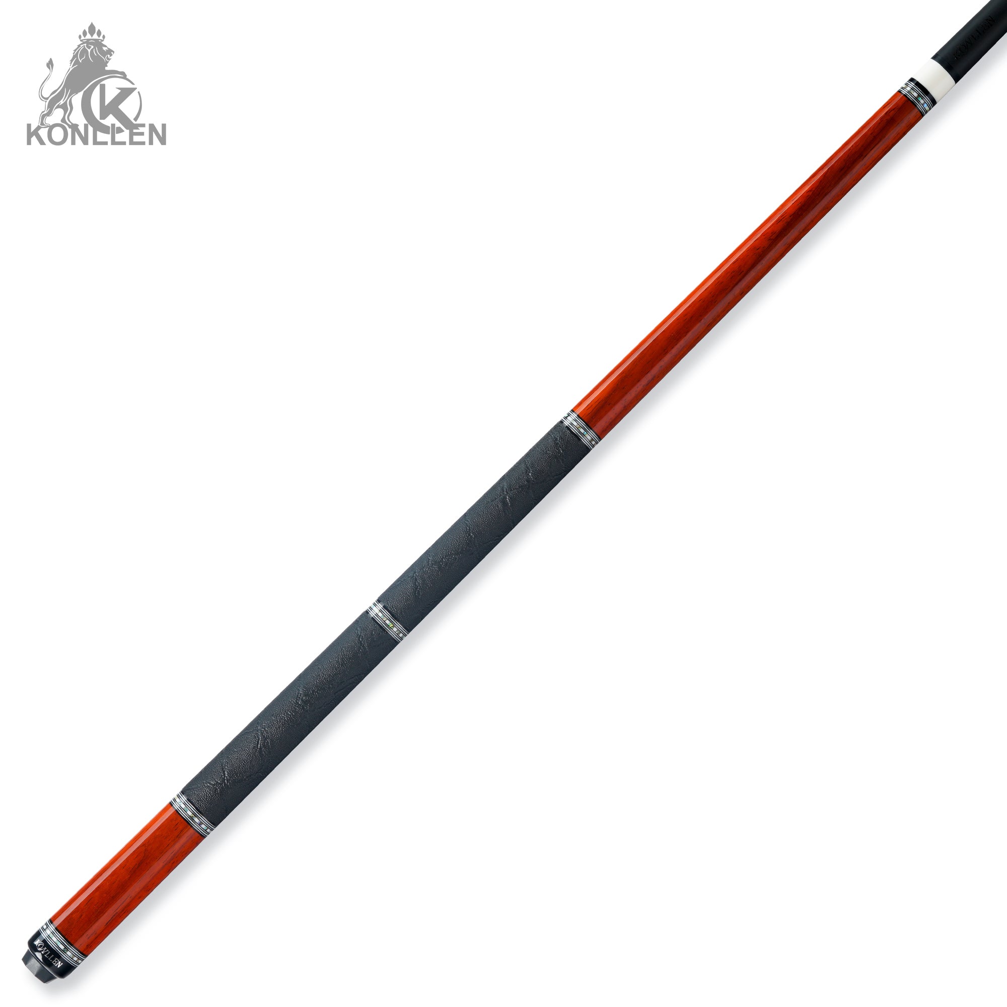 KONLLEN AXA-R1F Low Deflection Pool Cue Redrose Wood Handmade Inlay - 12.5mm