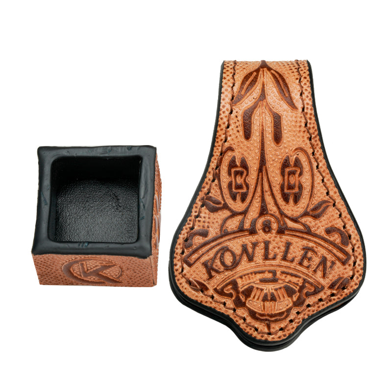 KONLLEN Vegetable Tanned Leather Chalk Holder（round + square）