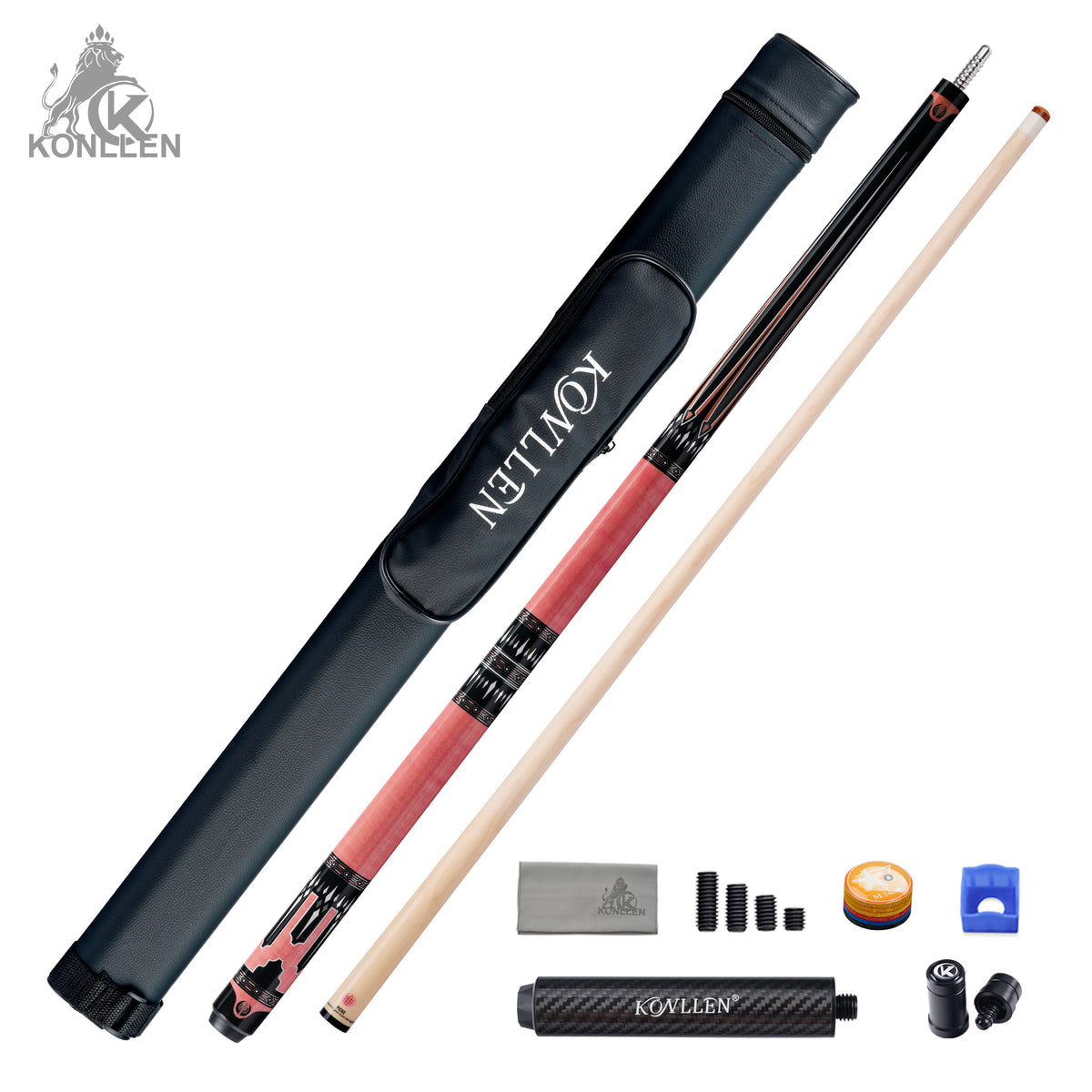 KONLLEN Florentia Low Deflection Maple Pool Cue - 12.5mm