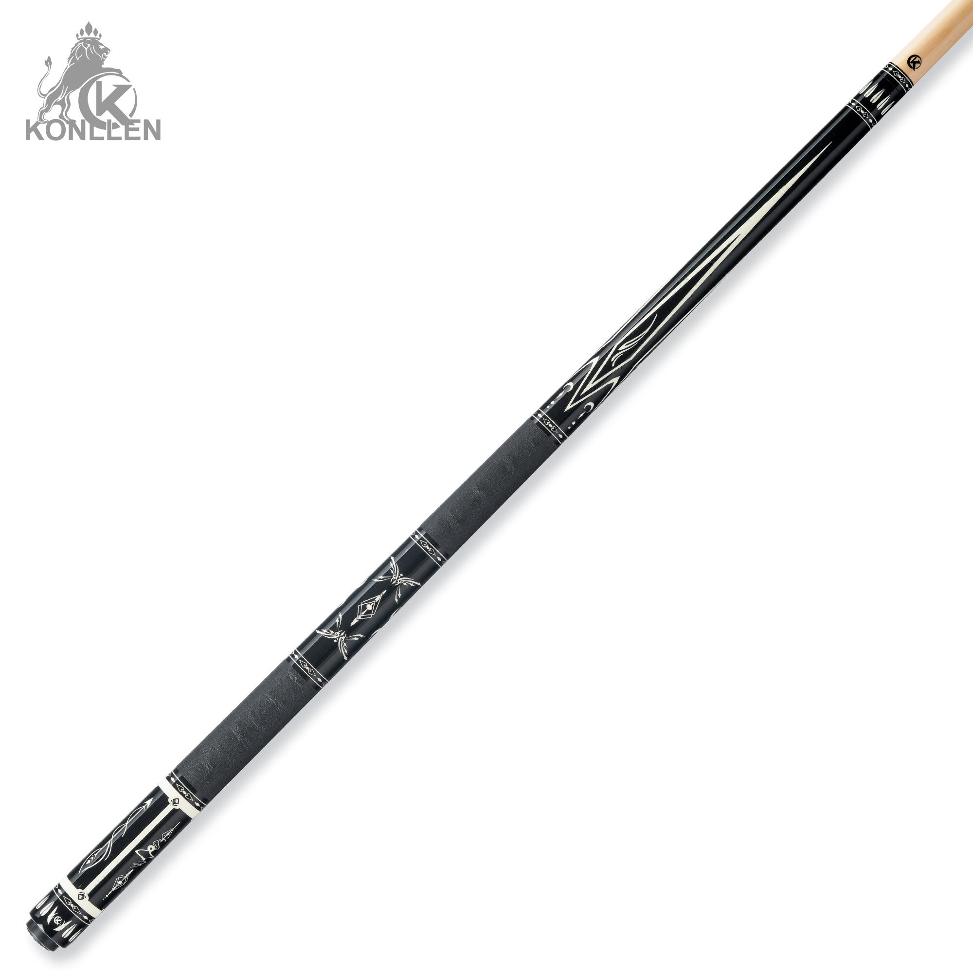 KONLLEN Astra Low Deflection Maple Pool Cue With 30cm Carbon Tube - 12mm