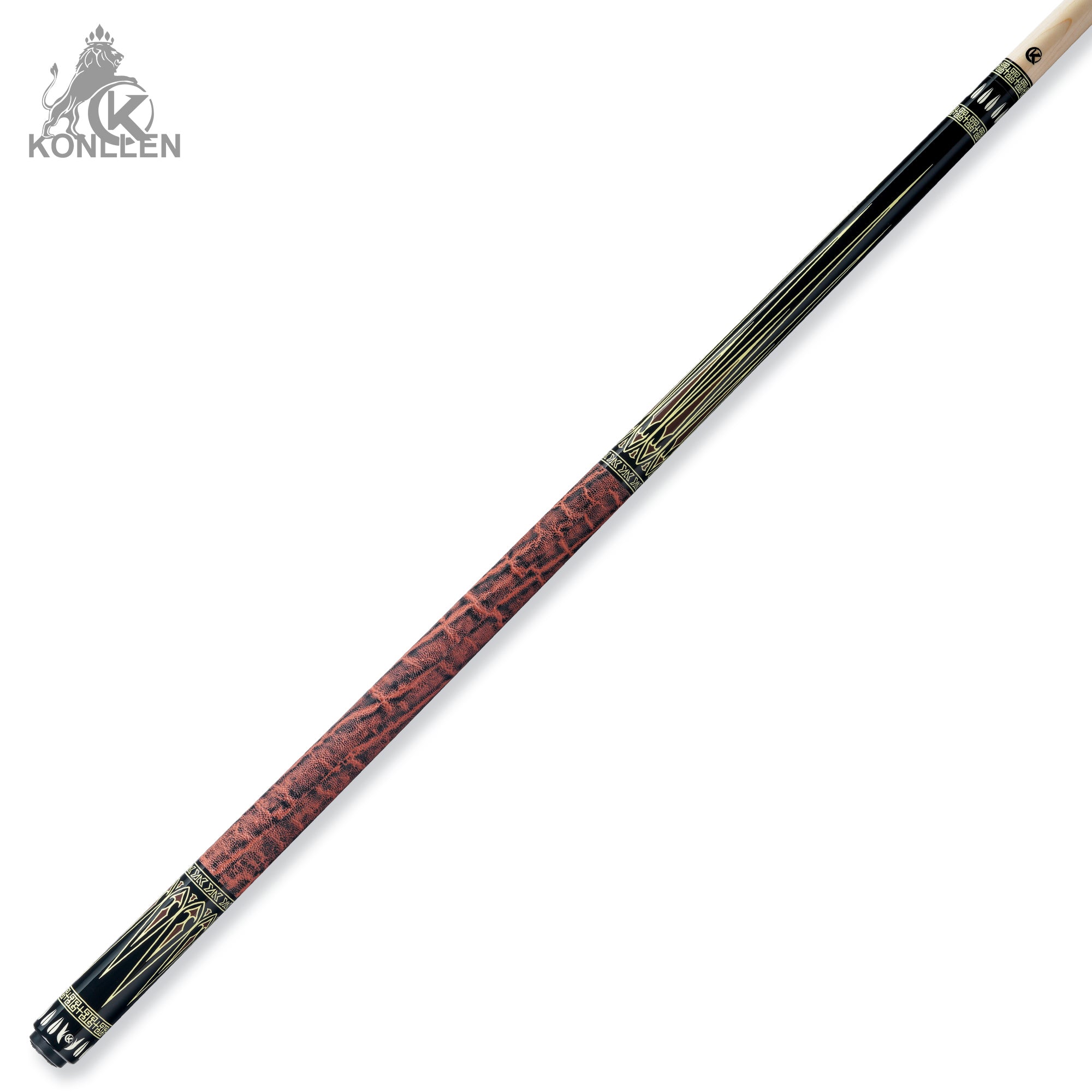 KONLLEN Axiom Low Deflection Maple Pool Cue With 30cm Carbon Tube - 12mm